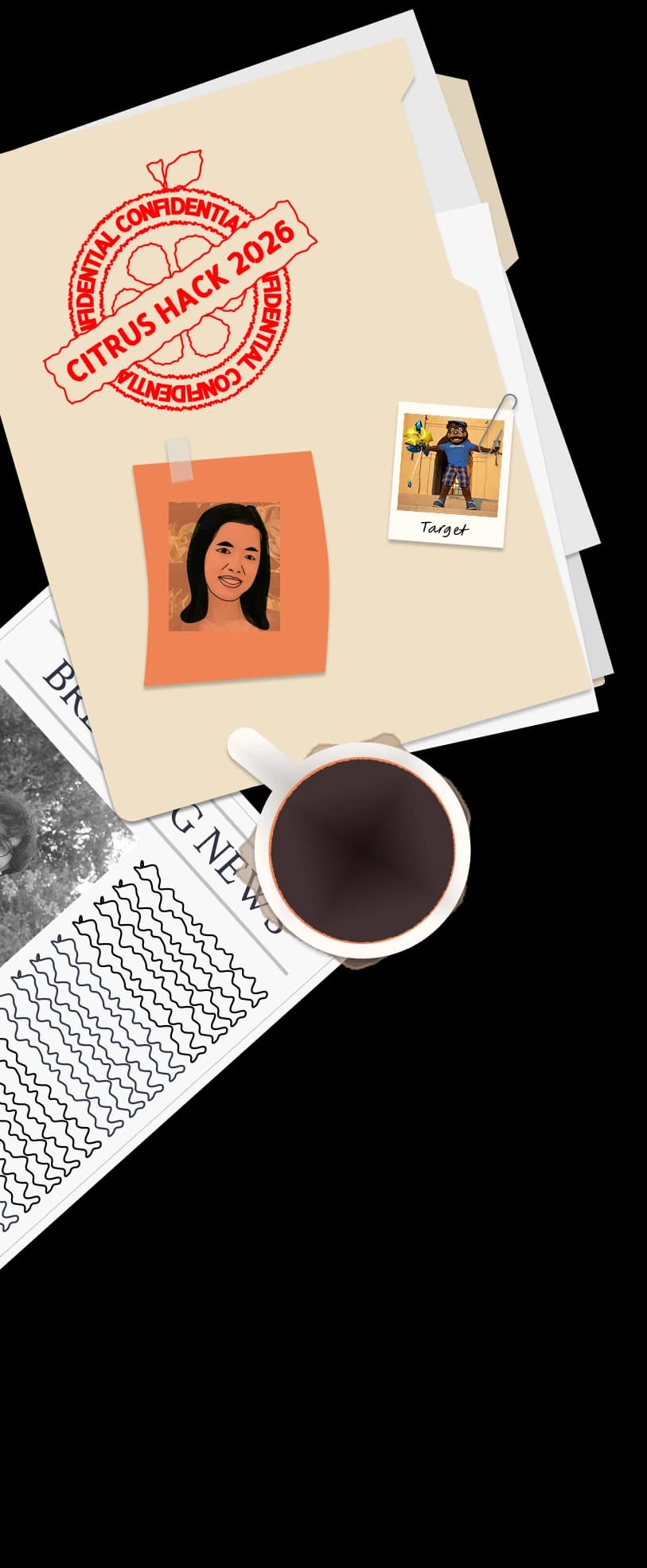 Folder Coffee Newspaper