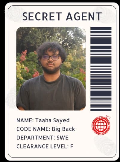 Headshot of Taaha Sayed